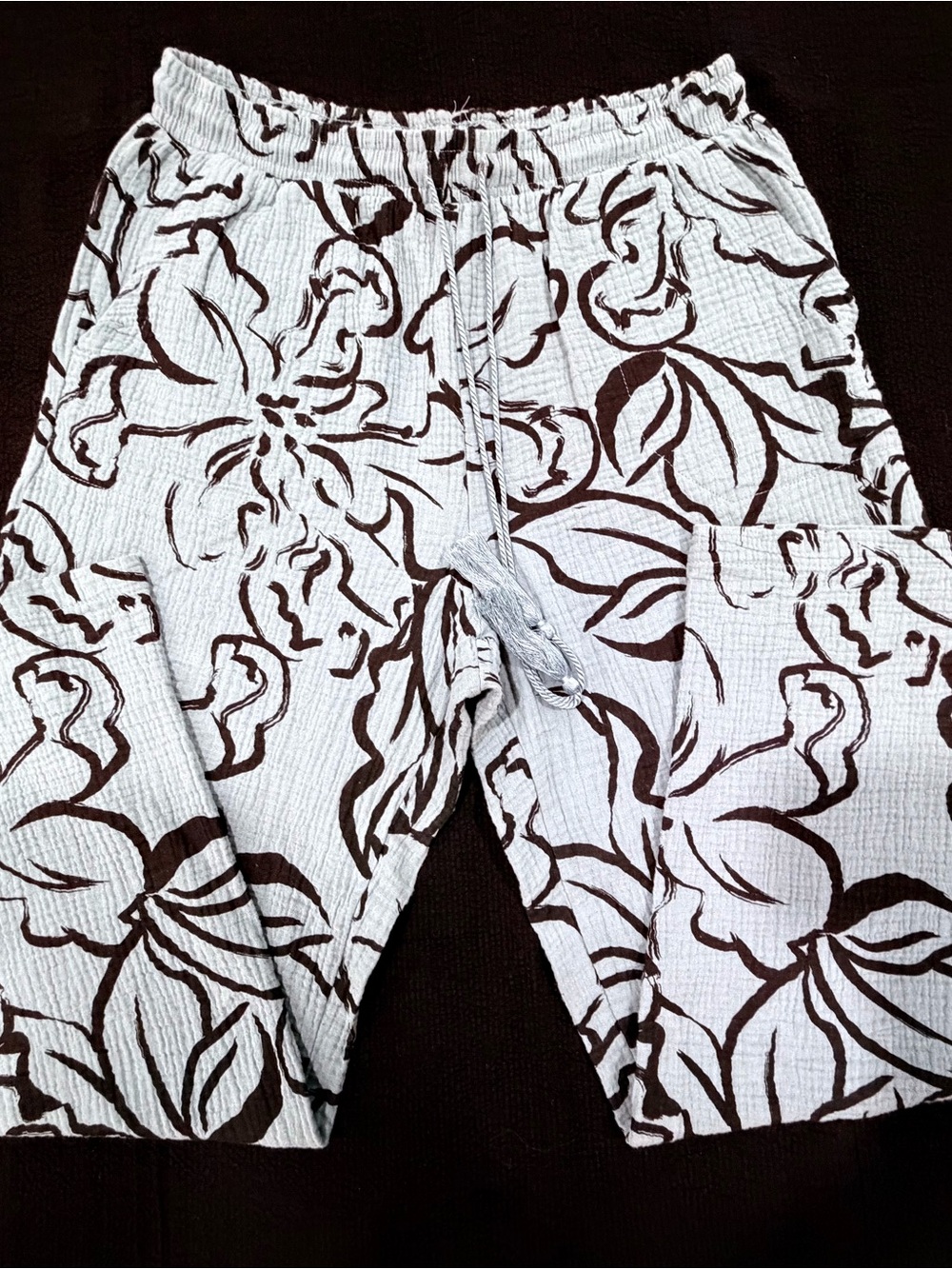 Royalty For Me Pants with Brown Floral Print